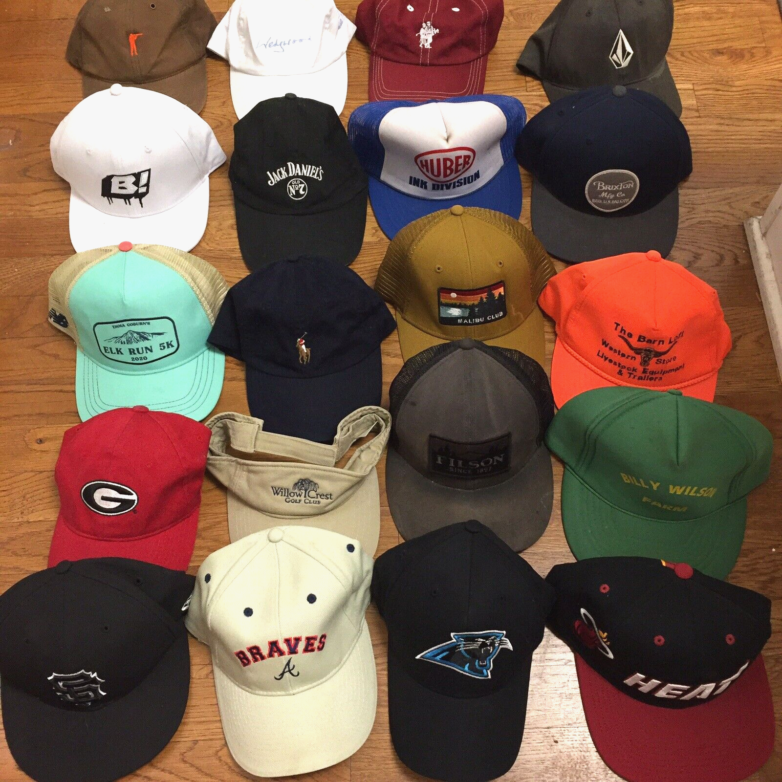 S Lot 20 Mix Baseball Sports Resale Wholesale Golf Work Ball Dad Cap L