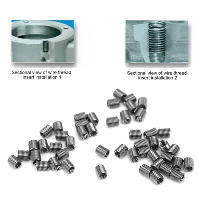 50Pcs Wire Thread Insert Threaded Repair Protection Sleeve Reducer Nut Fastener