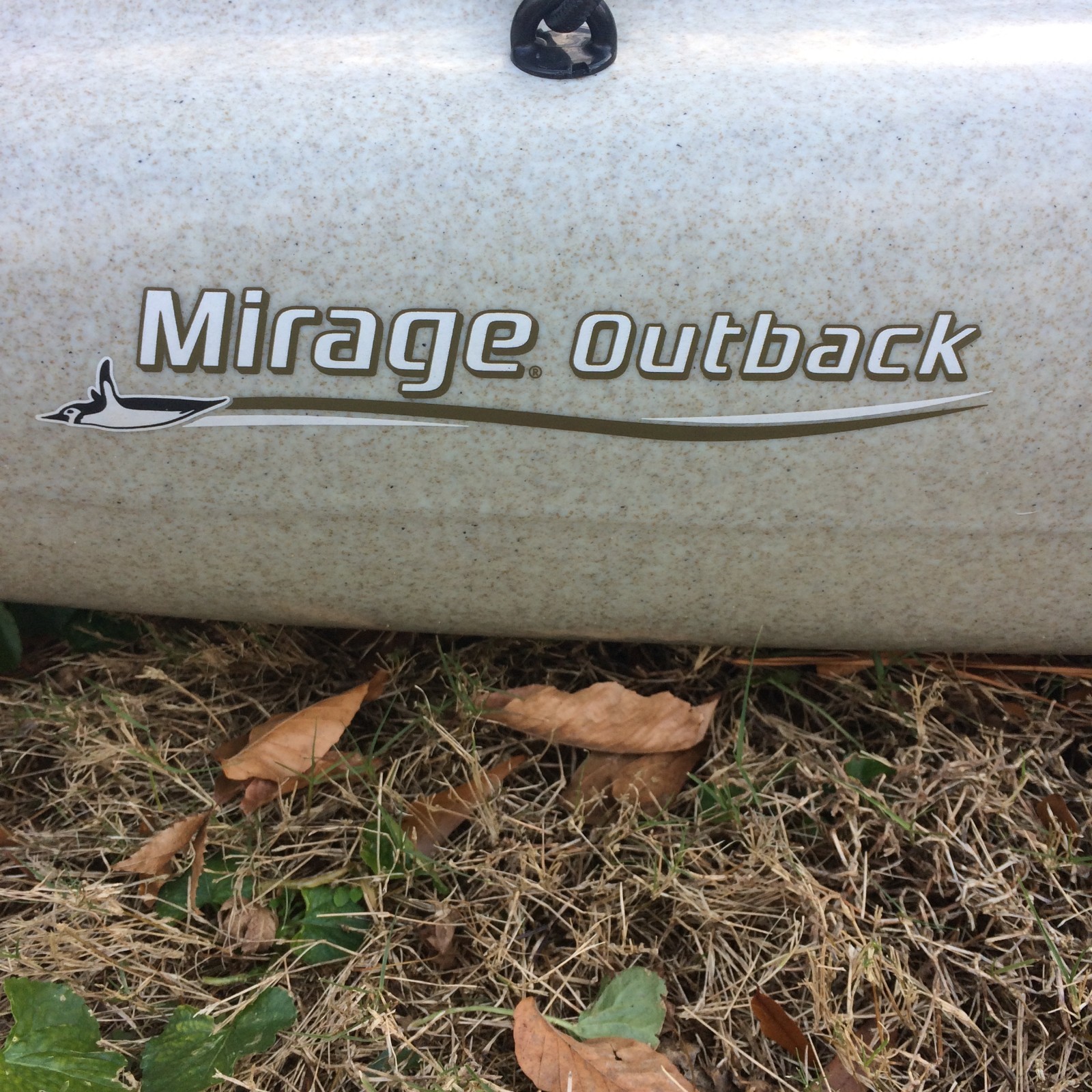 Hobie Mirage Outback Kayak 2016 Ivory Dune w/ MirageDrive Fins