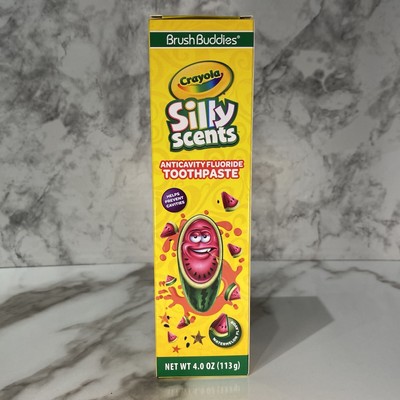 4oz Brush Buddies Crayola Silly Scents Anticavity Fluoride Toothpaste Watermelon