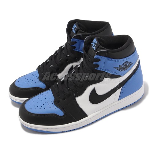 Мужские повседневные кроссовки Nike Air Jordan 1 Retro High OG AJ1 UNC Toe DZ5485-400