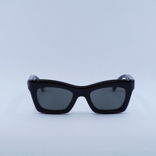 Pre-owned Gucci Gg1773s 001 Black/grey 50-21-140 Sunglasses Authentic In Gray