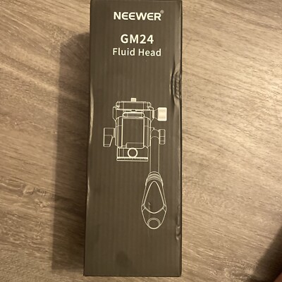 Neewer GM24 Fluid Head Pan Tilt Head with Quick Release Plate and Handle