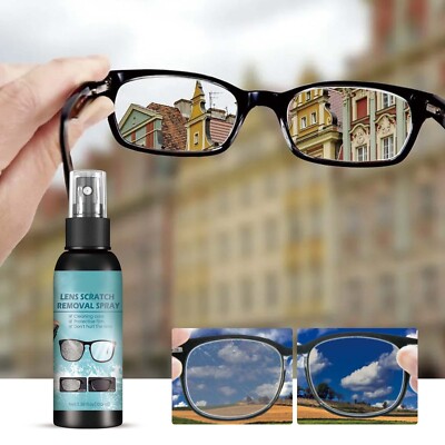 Eyeglass Lens Scratch Remover Repair Glass Abrasions Scratches Fuzzy Renewal