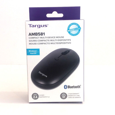 Targus AMB581 Compact Multi-Device Bluetooth Mouse Black AMB581GL NEW