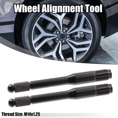 2pcs M14x1.25 Wheel Alignment Pin Mounting Car Wheel Hanger Rim Stud Bolt Nut