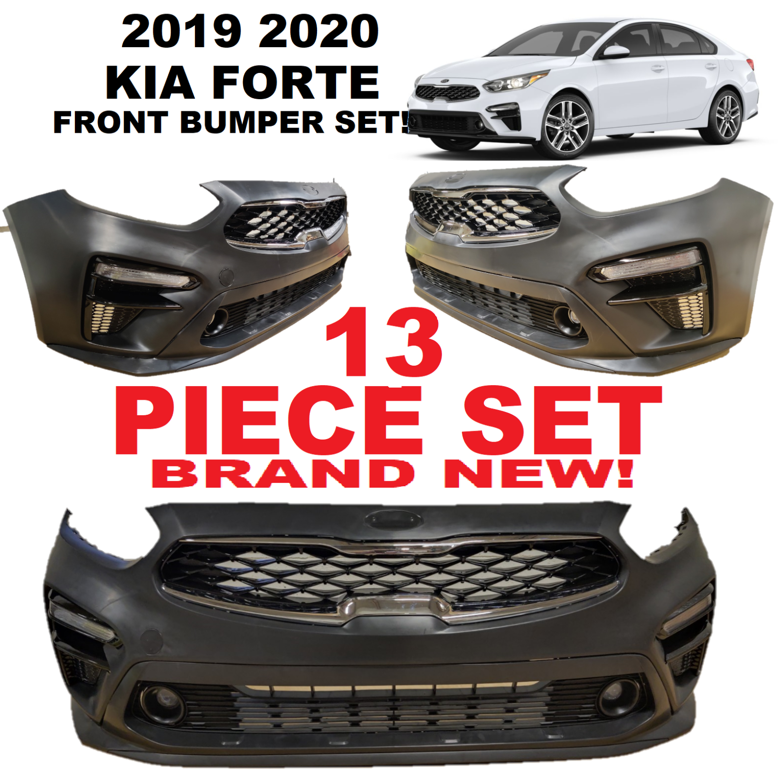 Set Complete  Grills Fogs Upper Lower