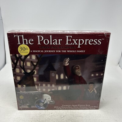 The Polar Express Holiday Gift Set (2015) Book, DVD, CD, & Poster, NEW, SEALED!
