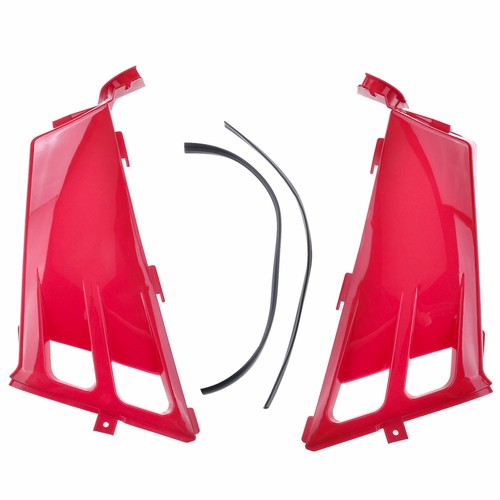 Plastic Gas Tank Side Covers with Grill for Yamaha Banshee 350 YFZ350 87-06 Red
