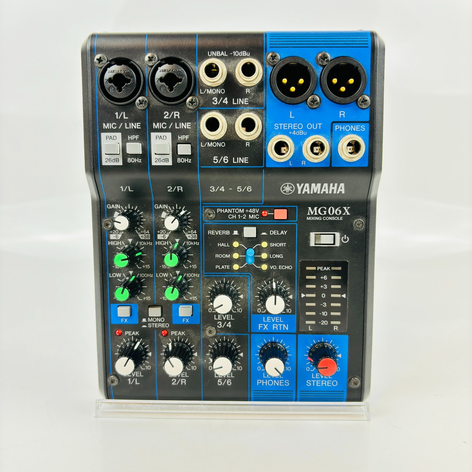 Yamaha MG06X 6-Input Effects Mixer with Cables Pack | IDJNOW