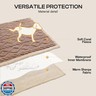 Luciphia Waterproof Pet Blanket, Liquid Pee Proof Dog Blankets for Sofa Bed Couch, Reversible Sherpa Fleece Furniture Protector Cover for Small Medium Large Dogs Cats,Khaki Small（40
