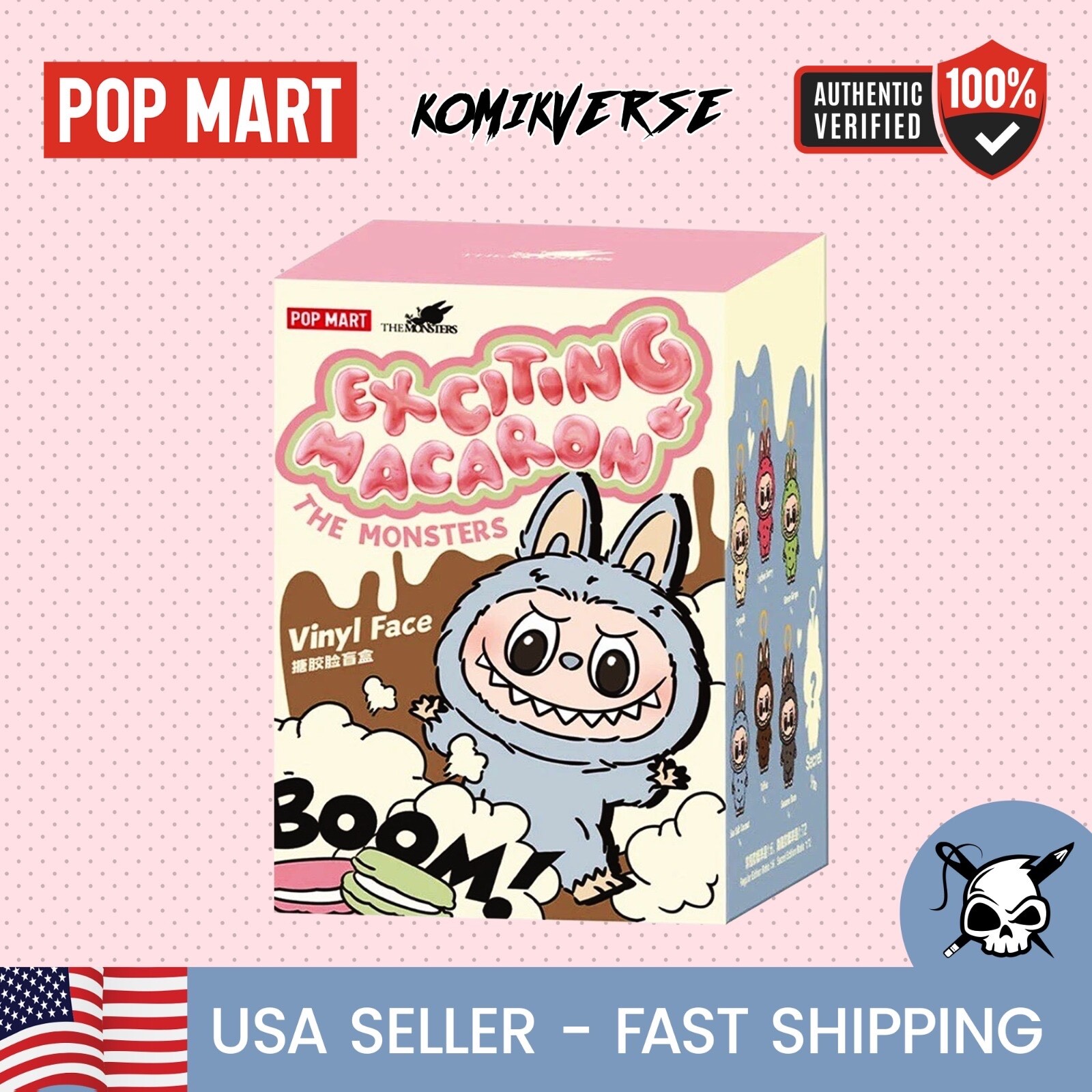 USA* AUTHENTIC POP MART LABUBU MONSTERS EXCITING MACARON