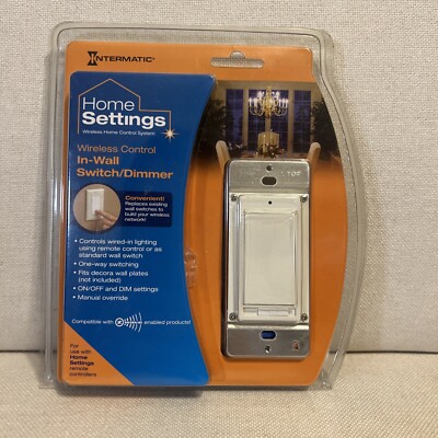 Home Settings Intermatic Wireless Control In-Wall Switch / Dimmer - HA06C New