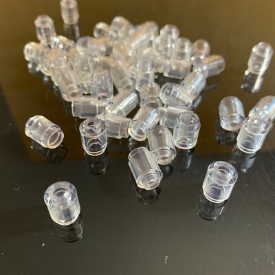 50 per lot NEW LEGO Transparent 1x1 Round Brick (30068/3006840) tube column hole