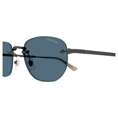 MONTBLANC MONT BLANC MB0303S-002 RUTHENIUM SUNGLASSES