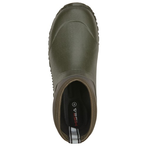 HISEA Men Ankle Rain Boot Neoprene Waterproof Non-Slip Yard Working Garden Shoes
