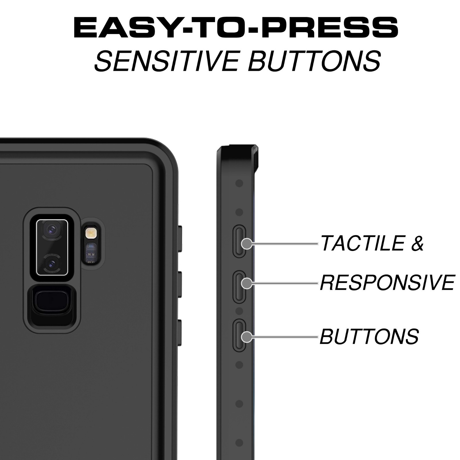 For Galaxy S9 Plus Waterproof Case Tech™ FRE Series Tough Shockproof Full Body