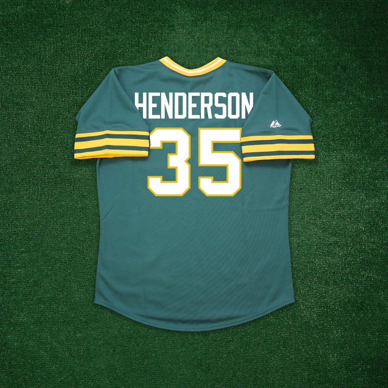 Rickey Henderson 1979 Oakland Athletics Cooperstown Home & Road Throwback