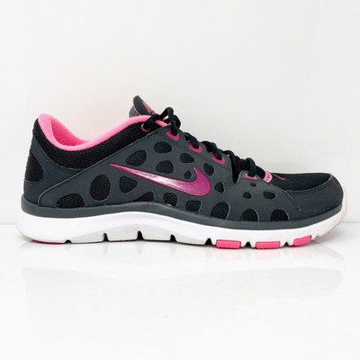 Nike Womens Flex Supreme TR 537509-006 Черные кроссовки для бега, размер 10, Черный, Flex Supreme TR