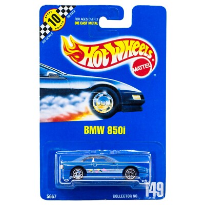 史上最も激安 Hot Wheels 5667 No. 149 BMW 850i Blue w/UH's 1992 Speed タレントカード