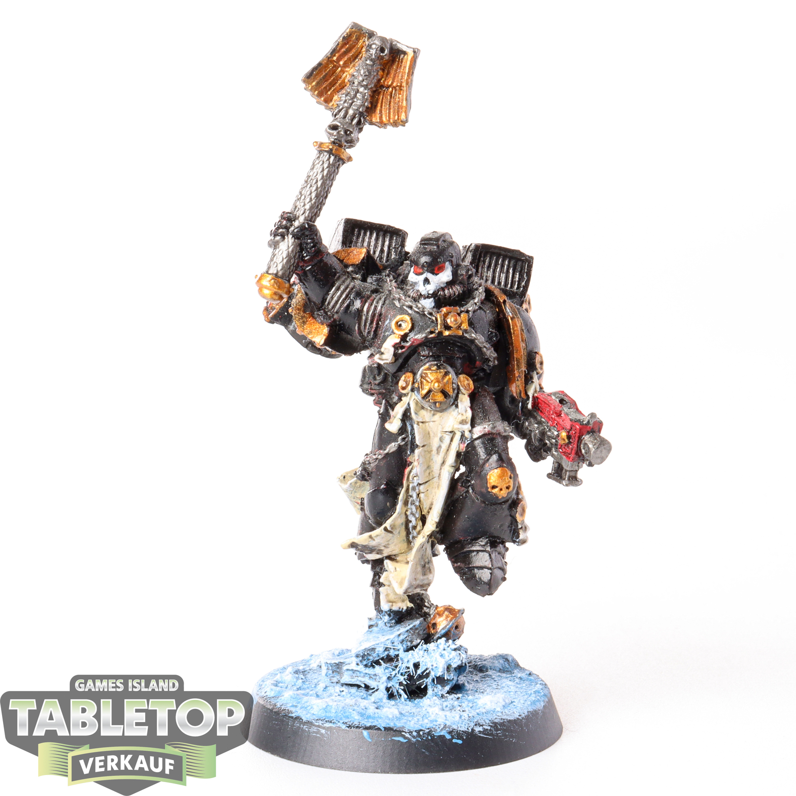 Space Marines - Space Marine Chaplain with Jump Pack klassisch - bemalt