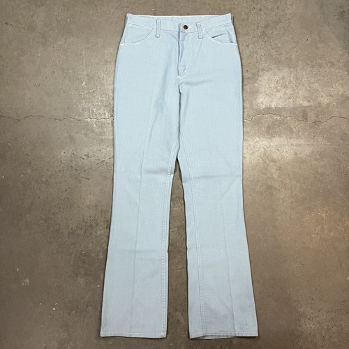 70s usa製 Wrangler flare denim talon Vintage 70s Wrangler Boot Cut Flare Talon Zip Denim Jeans