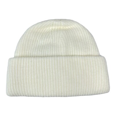 Pretty Little Thing Women's White Cable Knit Beanie One Size A87