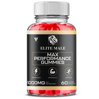 Elite Male Enhancement Gummies For Men, EliteMale Maximum Strength (60 Gummies)