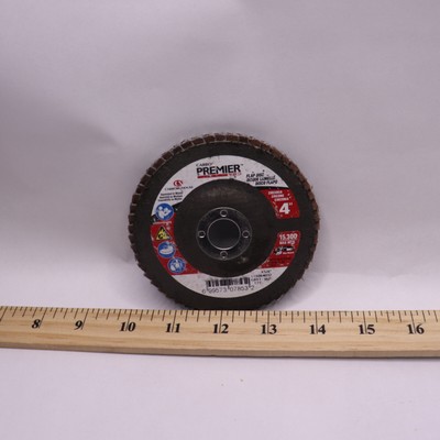 (4-Pk) Carbo Premier Flap Disc 80 Grit 4'' x 5/8'' 118864032
