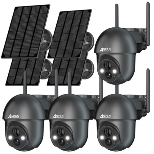 Solar Battery Powered Wireless WiFi Outdoor Pan/Tilt Home Se