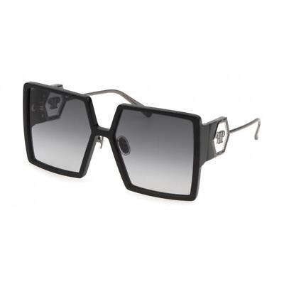 Pre-owned Philipp Plein New,  Spp028m-0700 61mm Authentic In Black