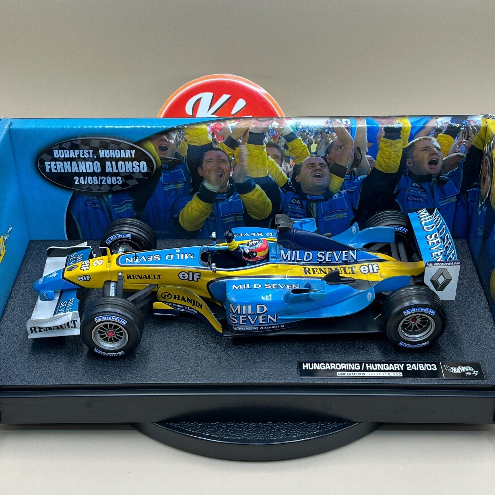 Hot Wheels 1/18 Renault R23 F. Alonso Hungary 2003 MILD Hot Wheels 1/18 Renault R23 F. Alonso Hungary 2003 MILD