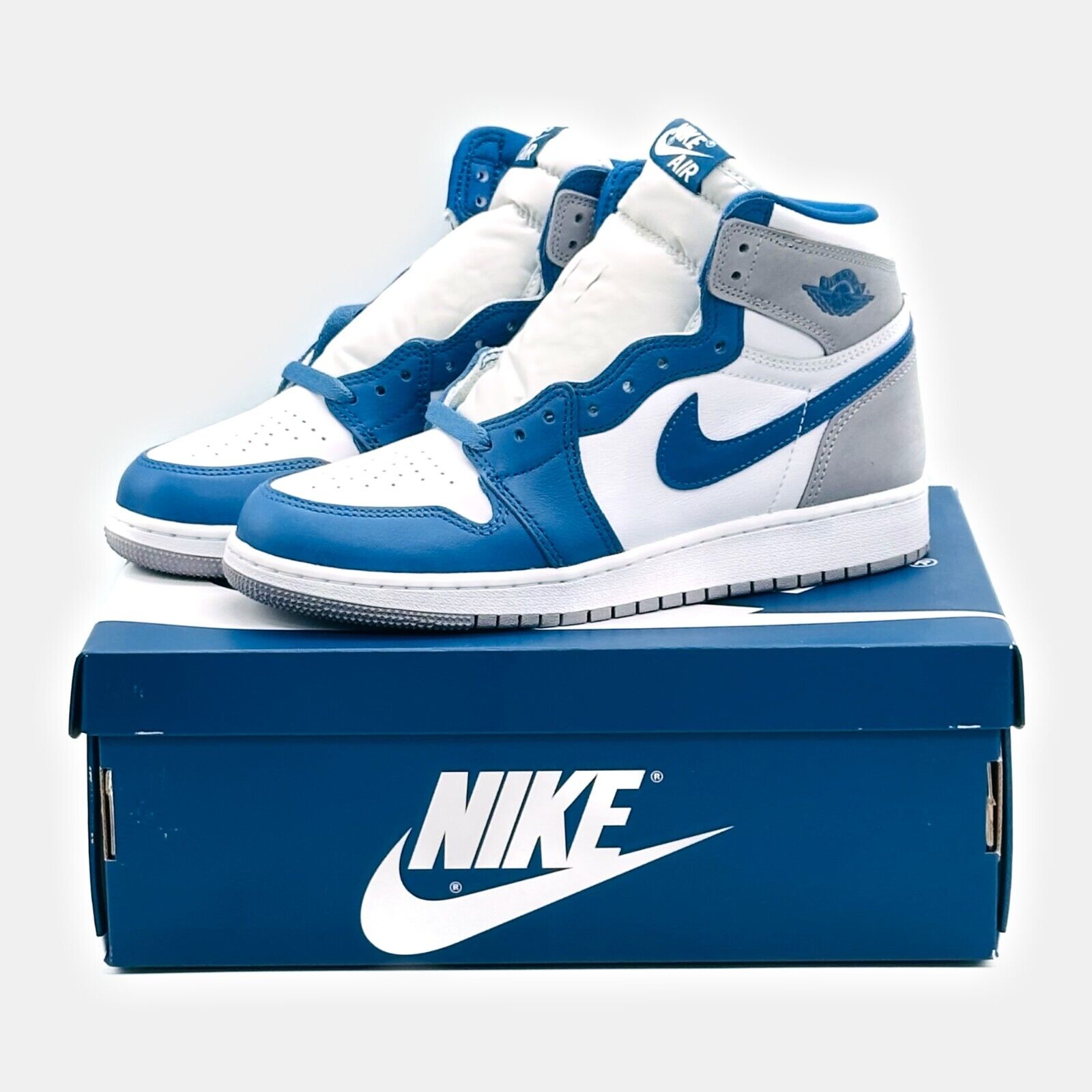 FD1437-410 Nike Air Jordan 1 High OG True Blue White Gray FD1437-410 Nike Air Jordan 1 High OG True Blue White Gray