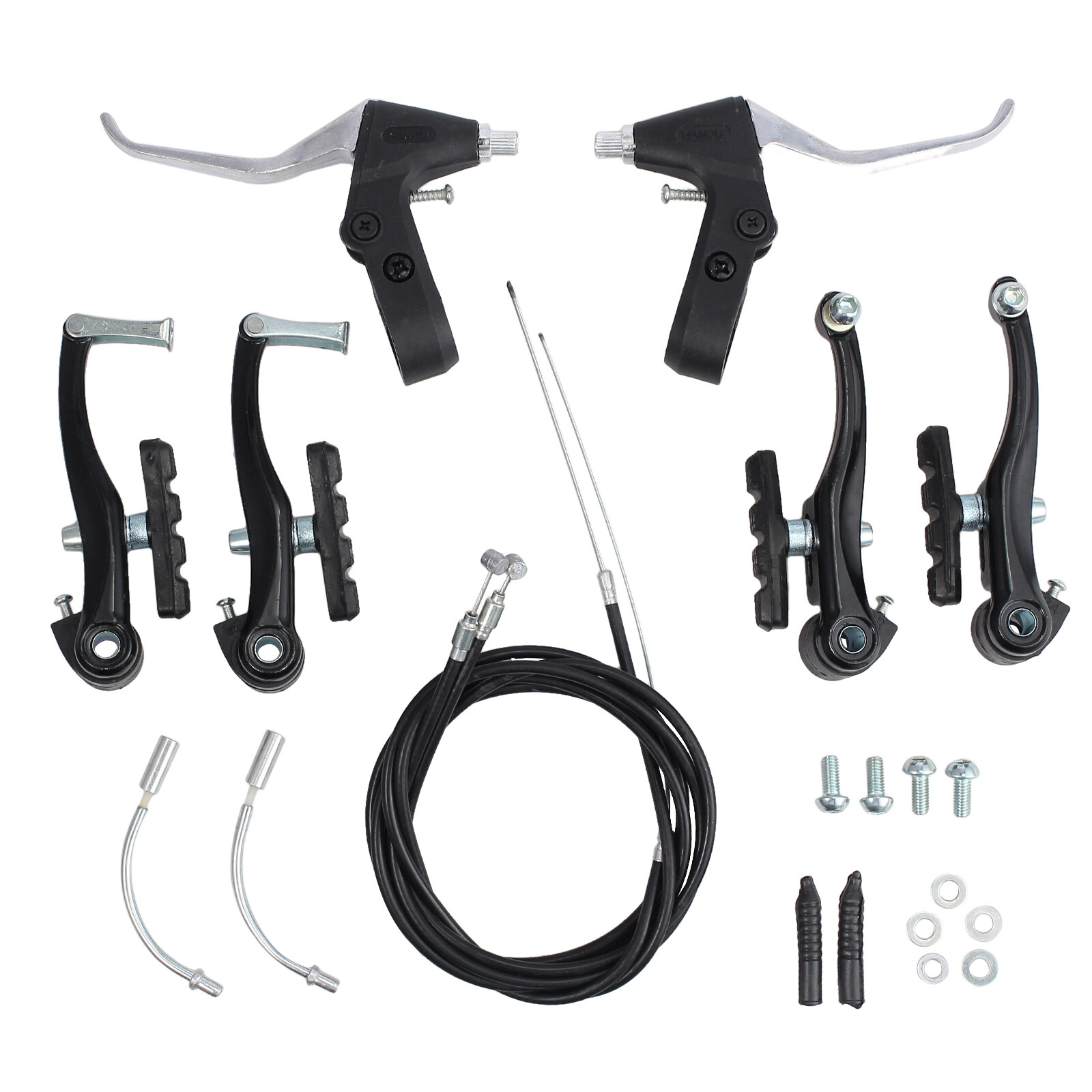 fahrrad v brake bremskörper bremsen set aluminium schwarz felgenbremse bremsen
