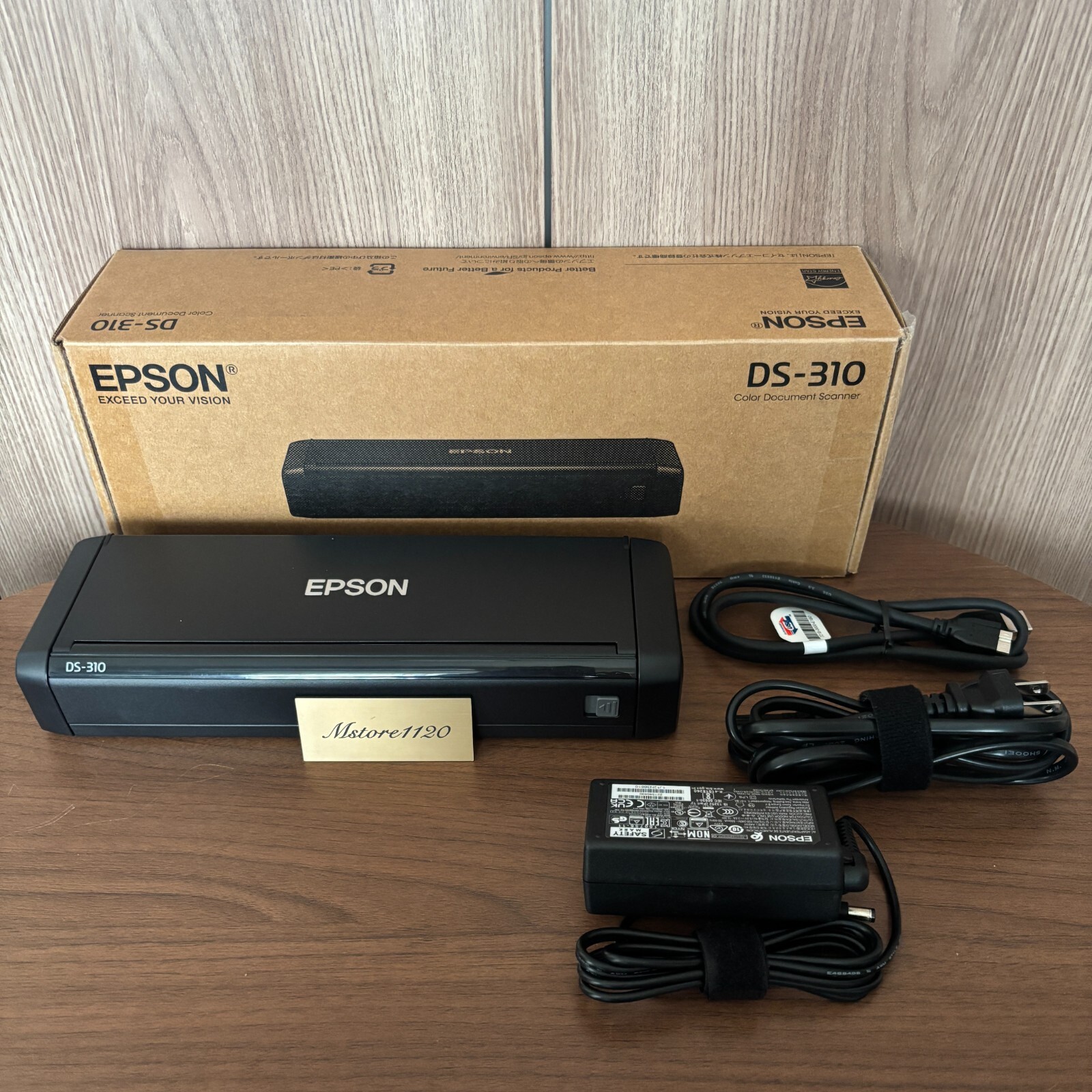 Epson DS-310 Scanner Mobiler Scanner Test Completed with box