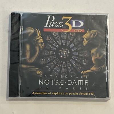 new Puzz 3D cd-rom Cathédrale notre-dame (french) Wrebbit assemblez et explorez