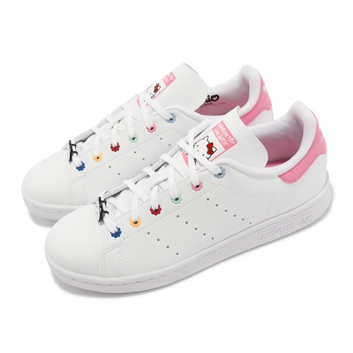 adidas Originals x Hello Kitty Stan Smith J Белый Розовый Детский молодежный женский ID7230