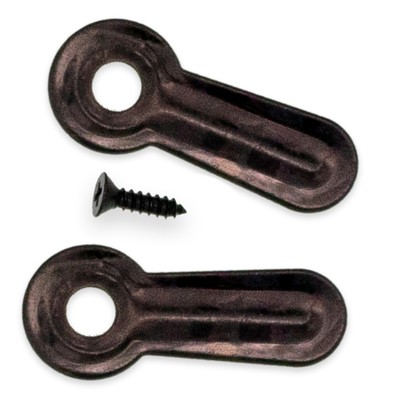 100 Black Flat 1 Inch Picture Frame Spear Turn Button Wscrews by AMS For Frames