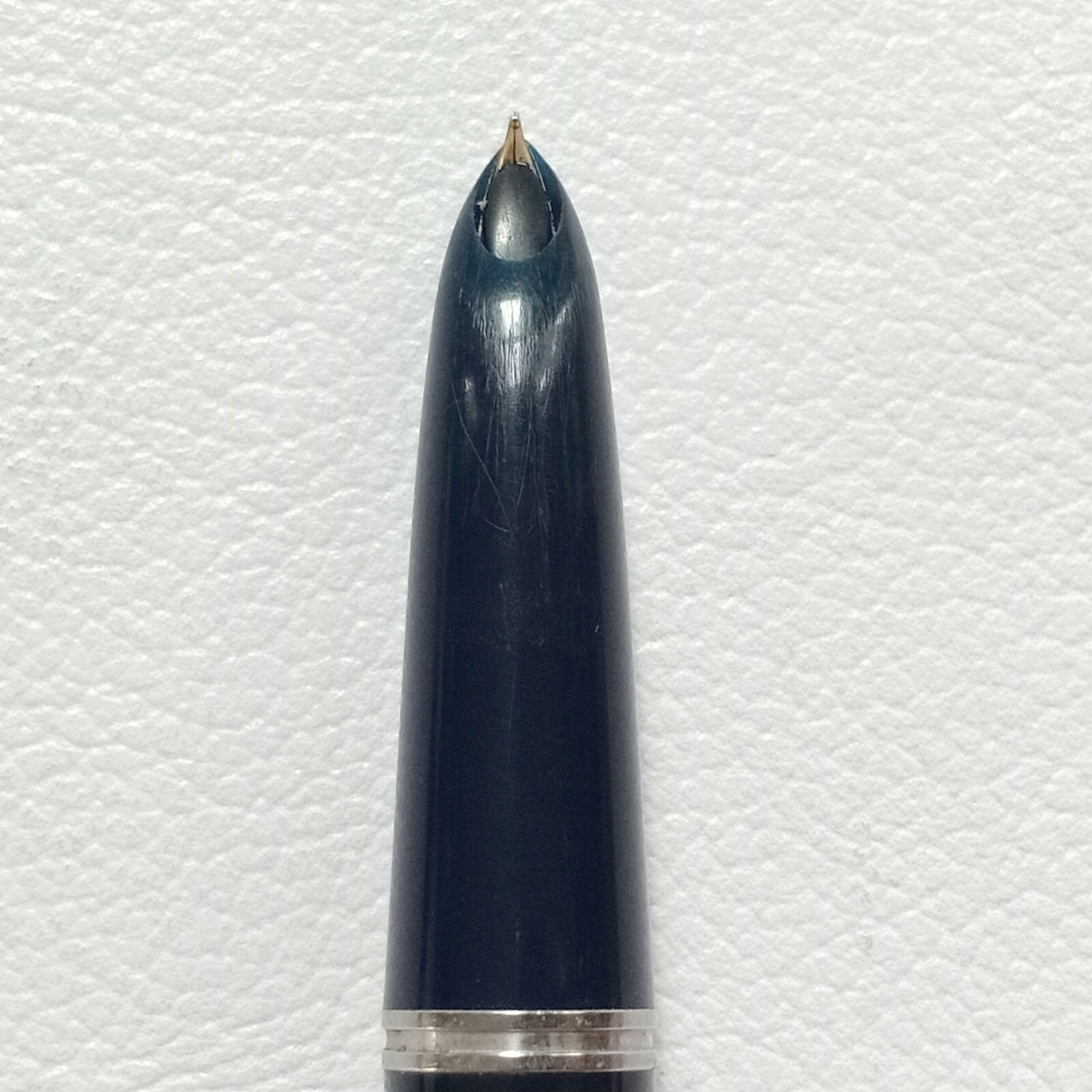 💥 Rare Vintage Parker 51 Fountain Pen Navy / Gold Cap USDE