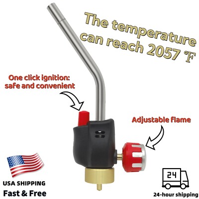 Propane Torch Head Trigger Start Gas Igniter MAP PRO Soldering Brazing Cooking