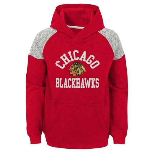 Флисовая толстовка Outerstuff NHL Youth (8-20) Chicago Blackhawks Linebacker