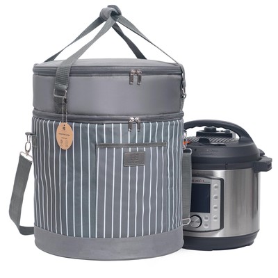 Fun Elements Double Layer Carrier Bag for 8 Quart Instant Pot, Insulated Pres...