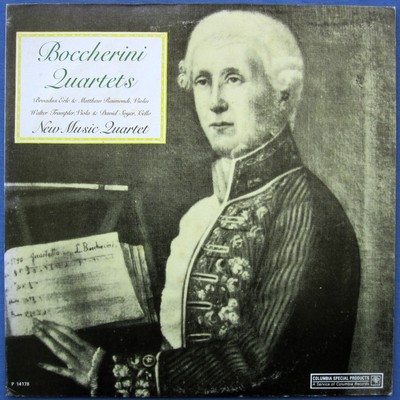BOCCHERINI String Quartets ERLE RAIMONDI TRAMPLER SOYER Columbia Stereo LP NM