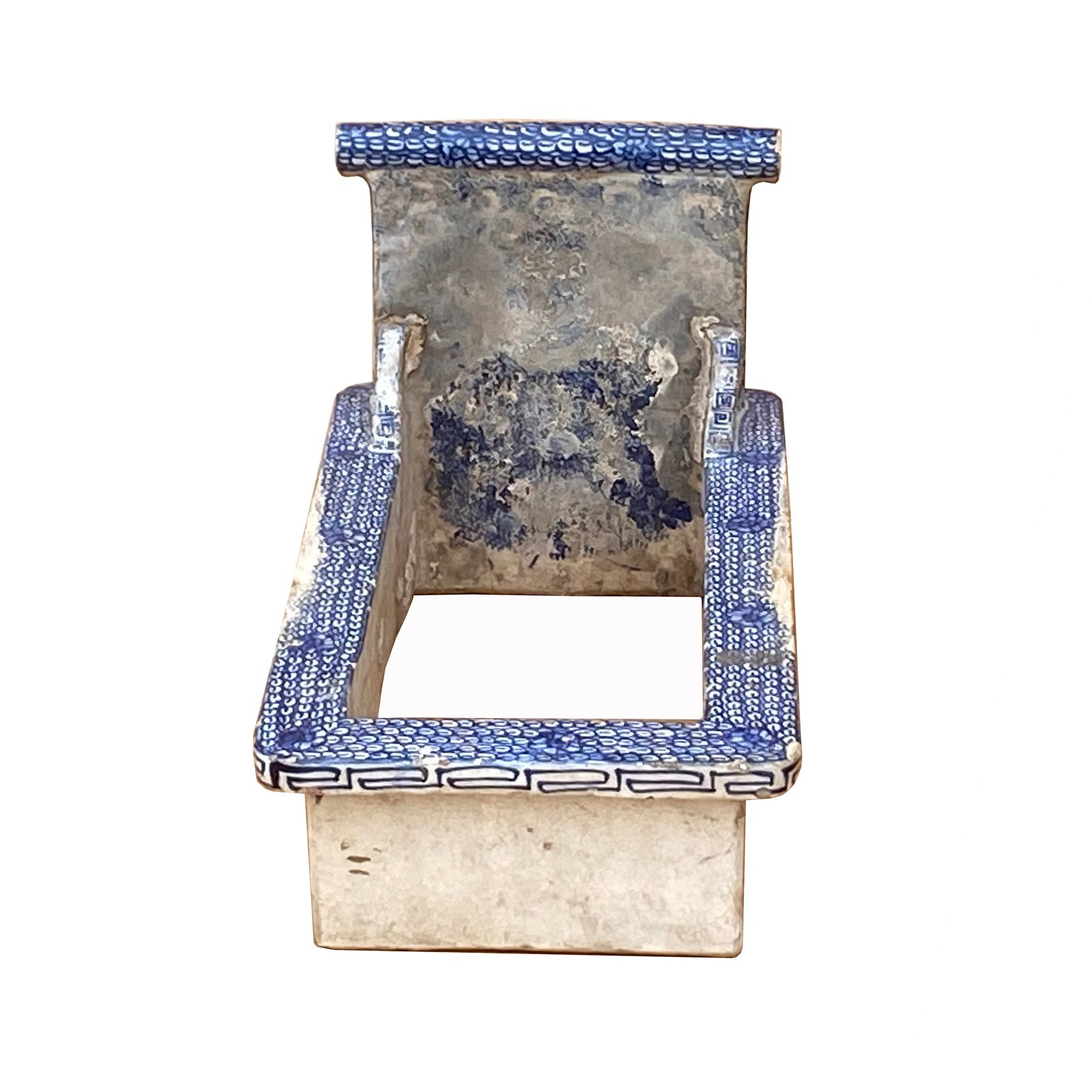 Vintage Distressed Ceramic Rectangular Floor Flower Planter ws2626S Vintage Distressed Ceramic Rectangular Floor Flower Planter ws2626S