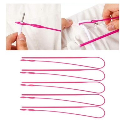 10pcs Plastic Flexible Drawstring Threaders DIY Easy Threader Drawstring
