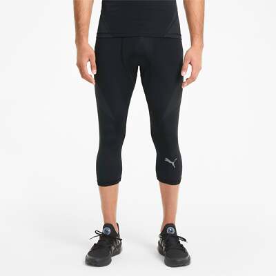 

Puma ExoAdapt 34 Training Athletic Leggings Mens Black Athletic Casual 52010801, Черный, Puma ExoAdapt 34 Training Athletic Leggings