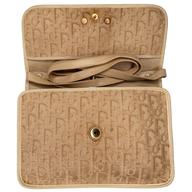 ぺ*K様 80年代〜90年代クリスチャンディオール　クラッチバッグ Diorロゴ VTG 1980's - Early 1990's Christian Dior Gold Logo Clutch Handbag