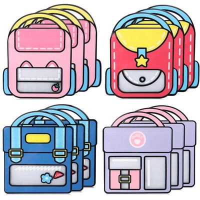 LALASTYLE 12PCS Class Gift Bags with Top-handle for 21x18x6cm, multicolor 