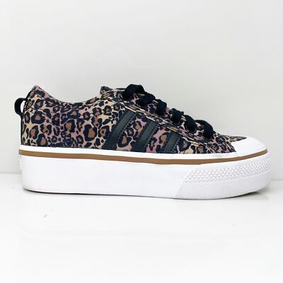 

Adidas Womens Nizza Platform GY9526 Коричневые повседневные кроссовки Размер 6,5, Коричневый, Nizza Platform