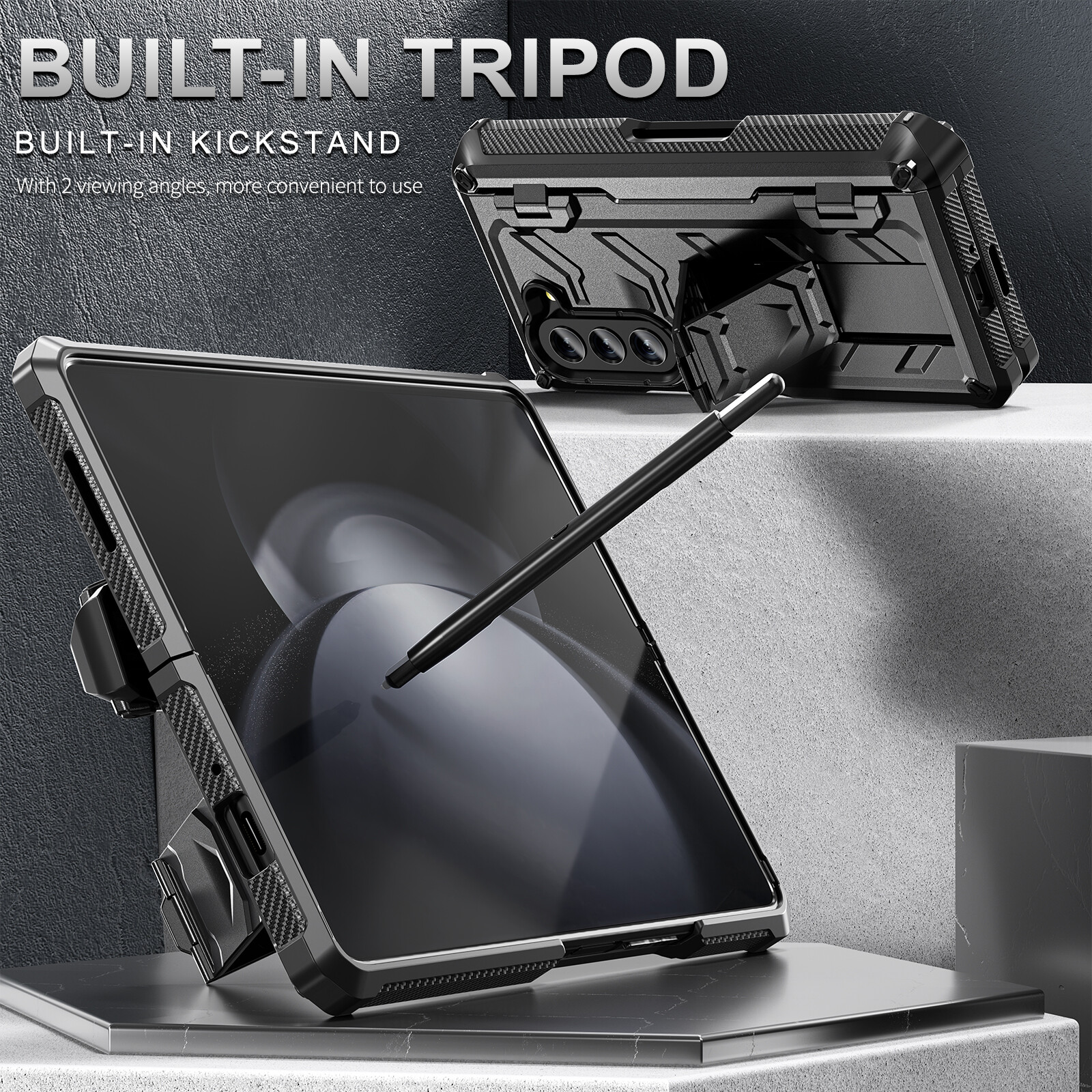 Galaxy Z Fold3 5G 256GB＋S Pen Pro＋ケース4つ Exquisite Samsung Z Fold 3 Case with S Pen Holder – wowacase